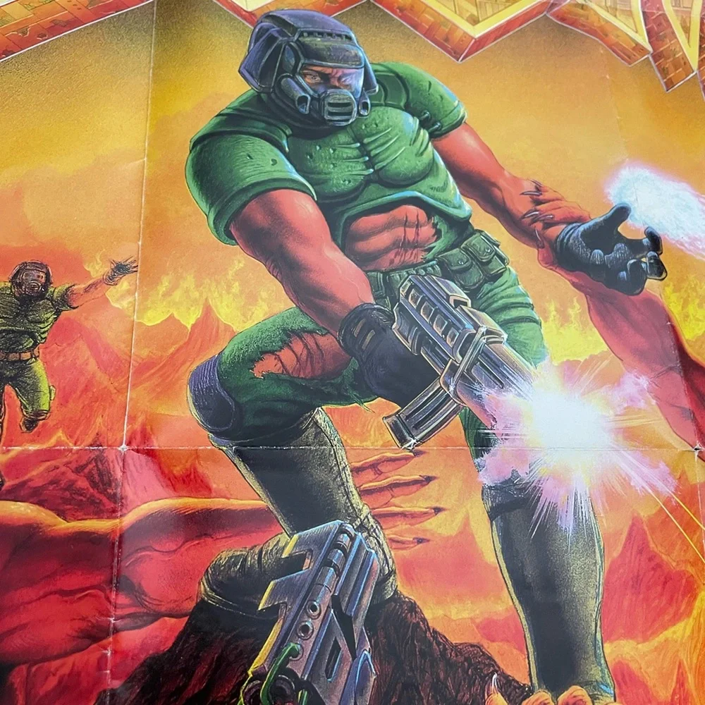 VTG 90s poster for ‘Ultimate Doom’ PC game